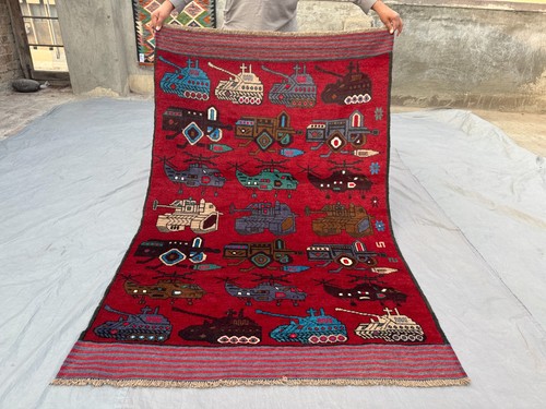 Vintage afghan war - afghan, rug