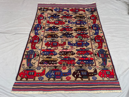 3x6 vintage afghan - vintage,
